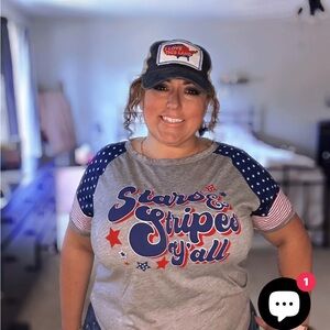 Stars and Stripes Y’all T Shirt